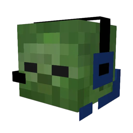 SmartCrafter Minecraft avatar head, 3D render
