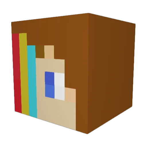 SmartEmily Minecraft avatar head, 3D render