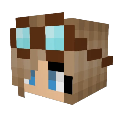 SmartGabriel42 Minecraft avatar head, 3D render
