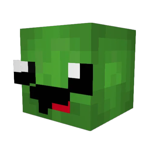 SmartGameTurtle Minecraft avatar head, 3D render