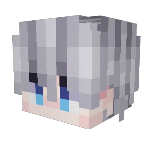 SmartGz Minecraft avatar head, 3D render