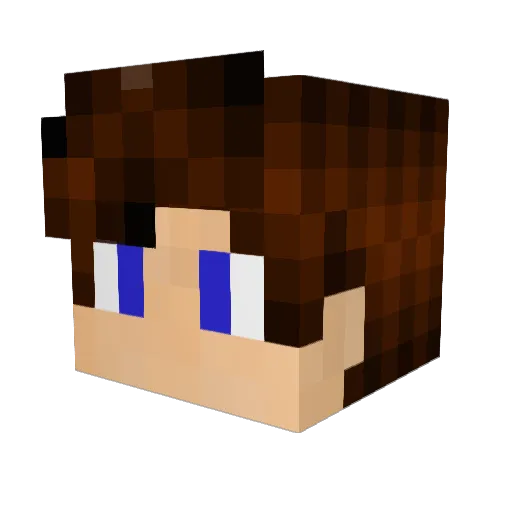 SmartLineYT Minecraft avatar head, 3D render