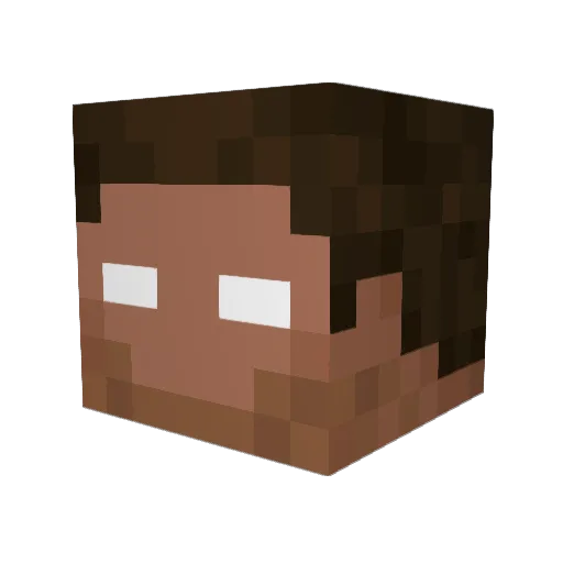 SmartLlama69 Minecraft avatar head, 3D render