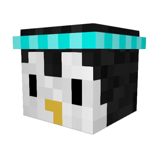 SmartPenguin79 Minecraft avatar head, 3D render