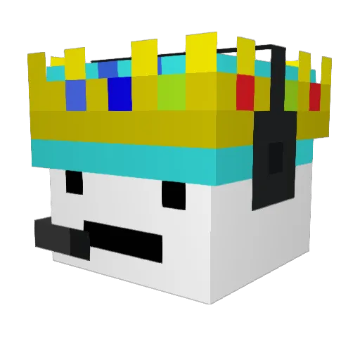 SmartPigeon9 Minecraft avatar head, 3D render