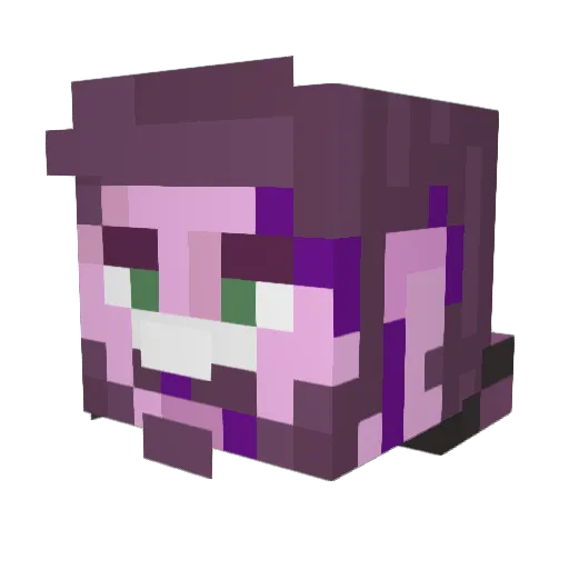 SmartSox Minecraft avatar head, 3D render