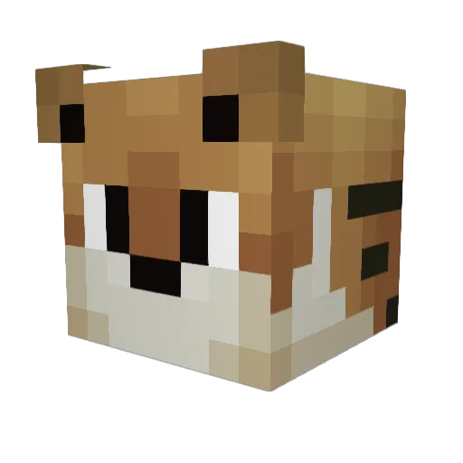 SmartTiger97 Minecraft avatar head, 3D render