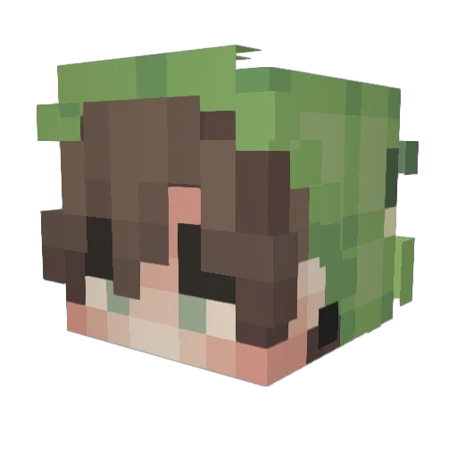 SmartTree94 Minecraft avatar head, 3D render