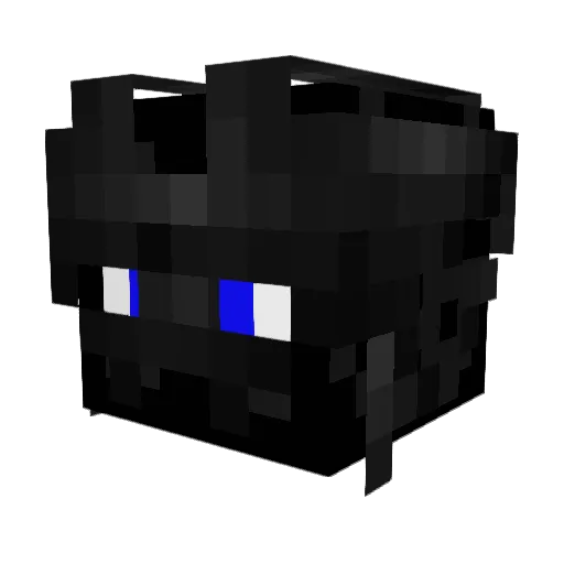 Smart_Feed Minecraft avatar head, 3D render