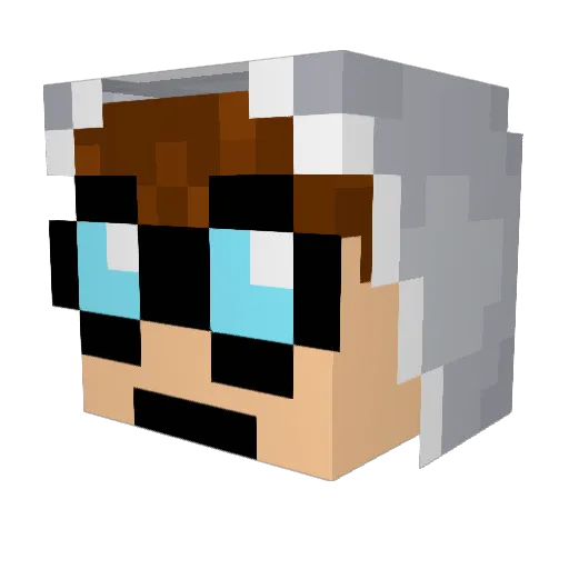 Smartee_Pants Minecraft avatar head, 3D render