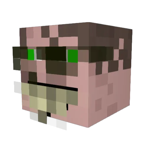 Smartestidiot_ Minecraft avatar head, 3D render