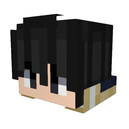 Smarteyz Minecraft avatar head, 3D render