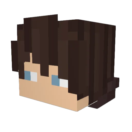 Smarthardt Minecraft avatar head, 3D render