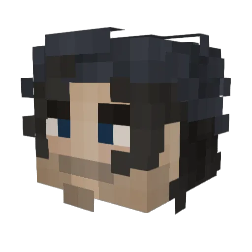 Smartiescaribou Minecraft avatar head, 3D render