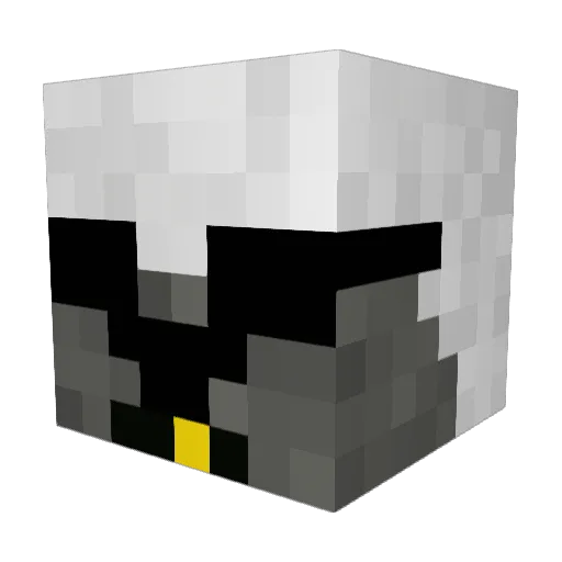 Smartixou Minecraft avatar head, 3D render
