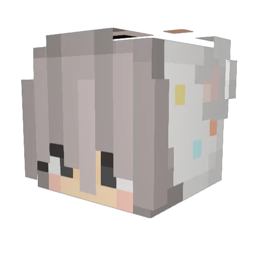 SmashMaker_YT Minecraft avatar head, 3D render