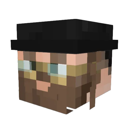 SmashPickaxe17 Minecraft avatar head, 3D render