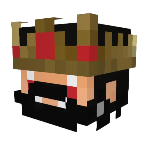 SmashTornado Minecraft avatar head, 3D render