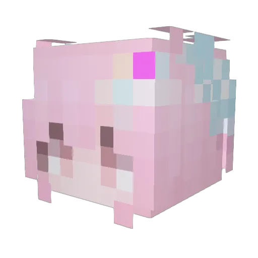 Smash_Monkey Minecraft avatar head, 3D render