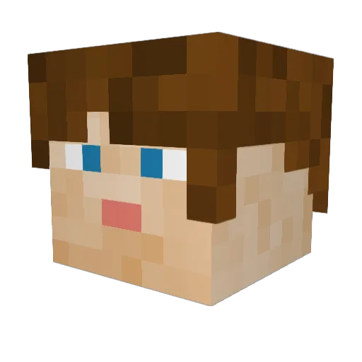 Smashed90 Minecraft avatar head, 3D render