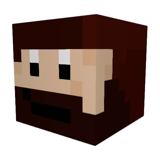 Smashedketchum Minecraft avatar head, 3D render