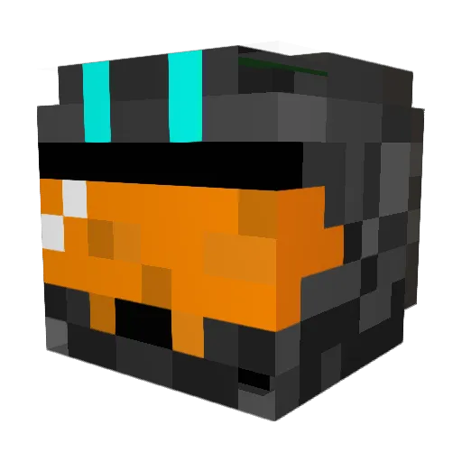 Smasher07 Minecraft avatar head, 3D render
