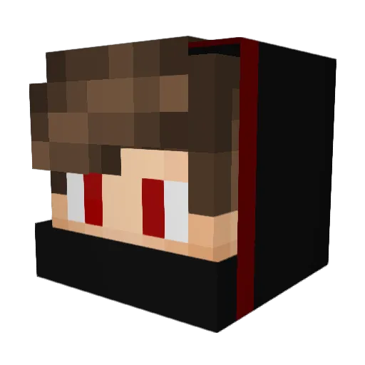 Smashess Minecraft avatar head, 3D render