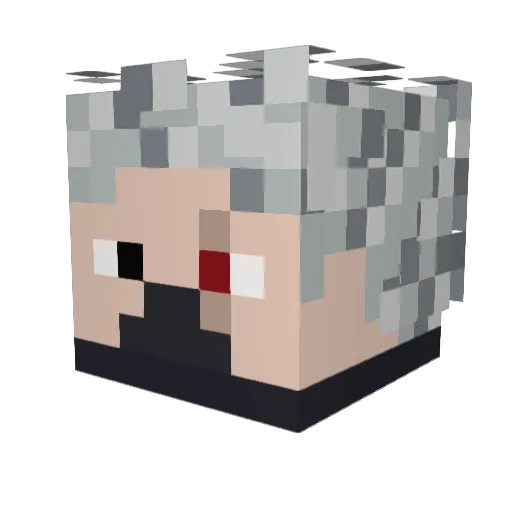 Smashew12 Minecraft avatar head, 3D render