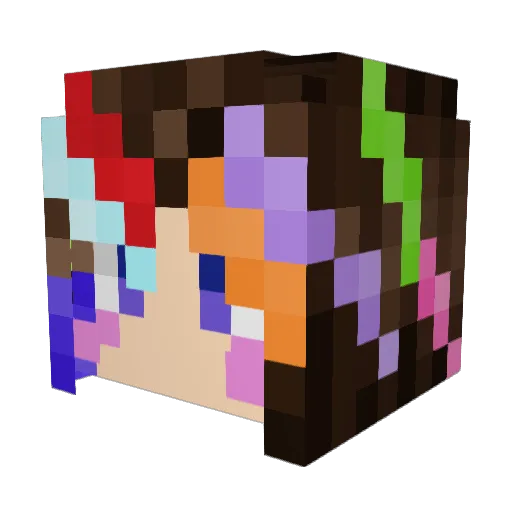 SmashingSage Minecraft avatar head, 3D render