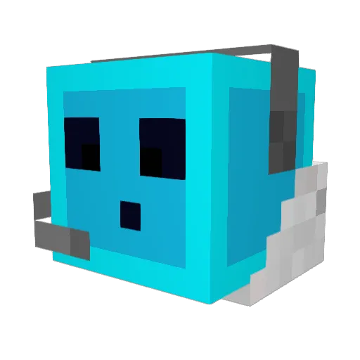 Smashing_1n Minecraft avatar head, 3D render