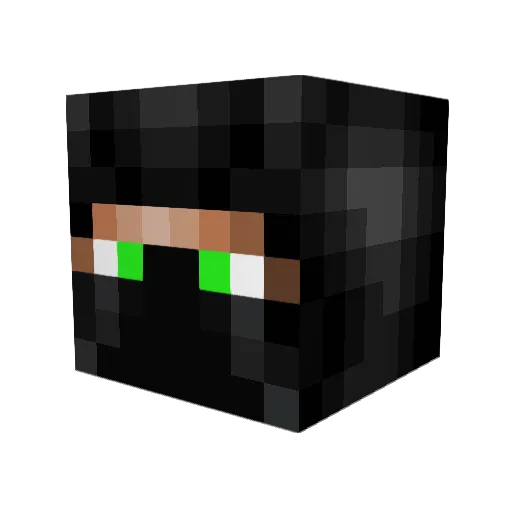 Smashing_ Minecraft avatar head, 3D render
