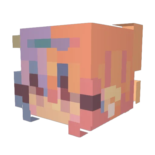 Smashmouth26 Minecraft avatar head, 3D render