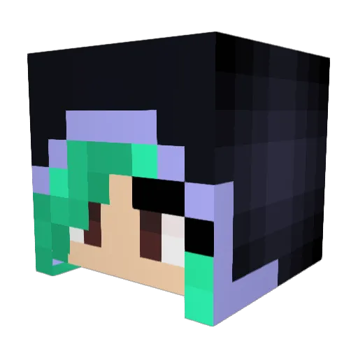 SmashnDash16 Minecraft avatar head, 3D render