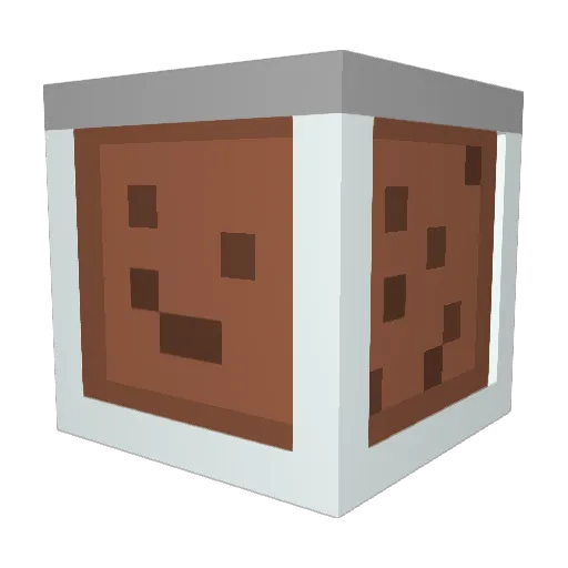 Smatc Minecraft avatar head, 3D render