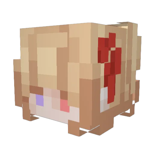 Smathh Minecraft avatar head, 3D render