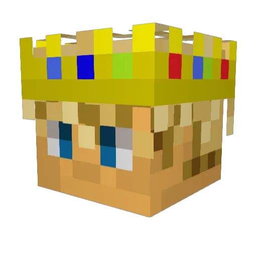 Smau23 Minecraft avatar head, 3D render