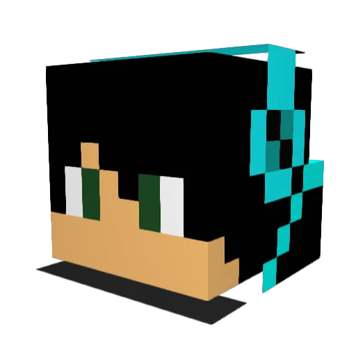 Smaug117 Minecraft avatar head, 3D render