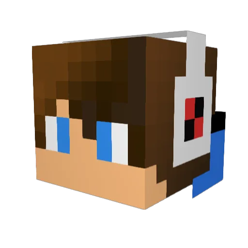 SmaugFire Minecraft avatar head, 3D render