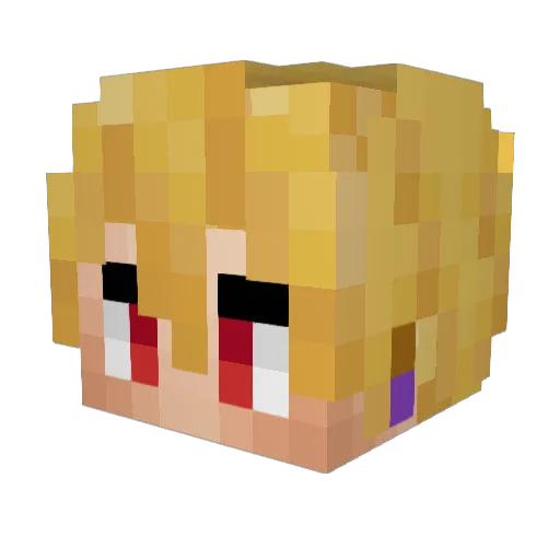 SmaugTolkien Minecraft avatar head, 3D render