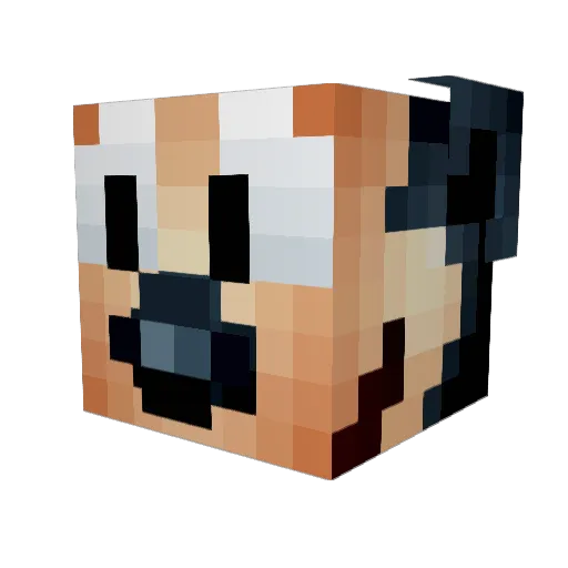 Smaug_OW Minecraft avatar head, 3D render