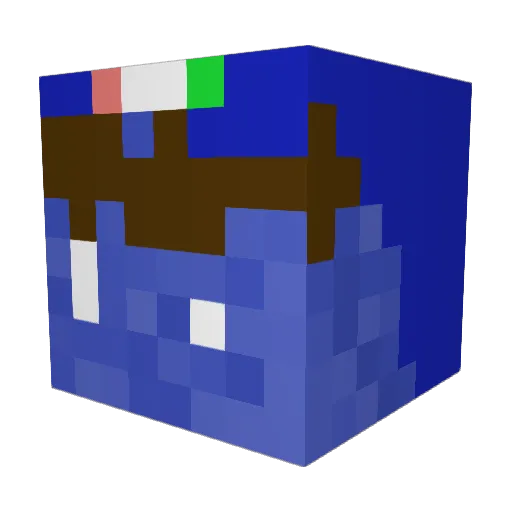 Smaylay_LP Minecraft avatar head, 3D render