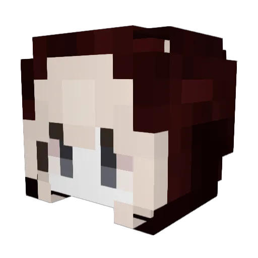 Smaylon Minecraft avatar head, 3D render