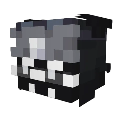 SmazaJack Minecraft avatar head, 3D render