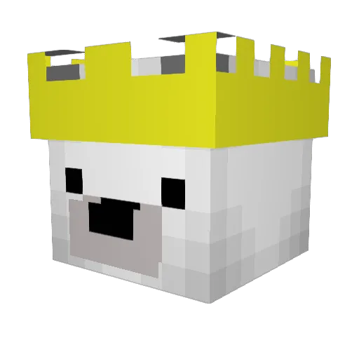 Sme3p Minecraft avatar head, 3D render