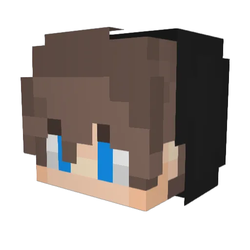 Smeaz Minecraft avatar head, 3D render