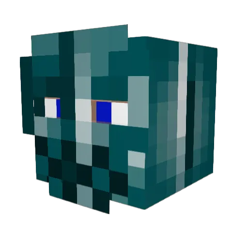 SmecksyDonky Minecraft avatar head, 3D render