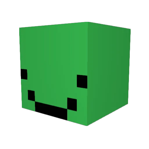 Smecky Minecraft avatar head, 3D render