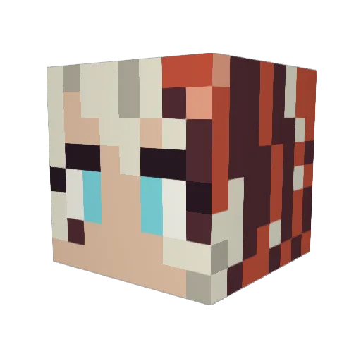 Smeeef Minecraft avatar head, 3D render