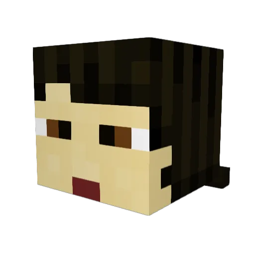 Smeefie Minecraft avatar head, 3D render