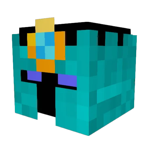 Smeegel Minecraft avatar head, 3D render